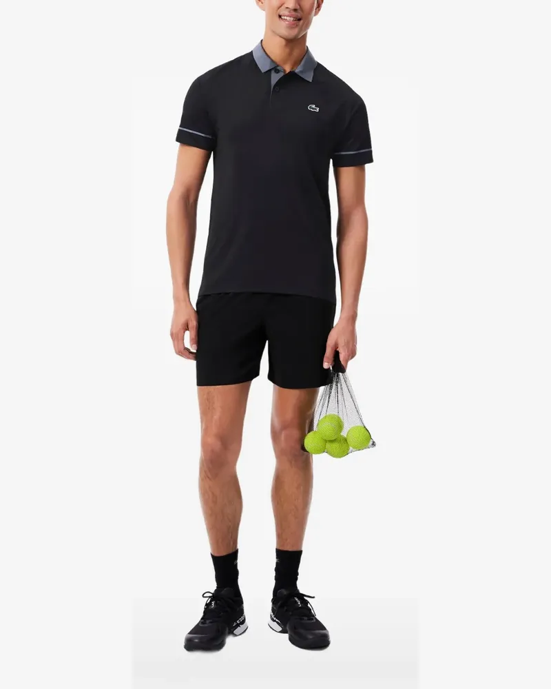 Lacoste tennis x Novak Djokovic on court polo shirt - Schwarz Schwarz