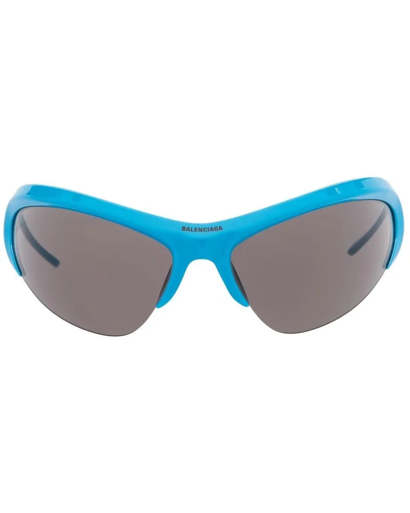 Balenciaga Wire Cat Cat-Eye-Sonnenbrille - Blau Blau