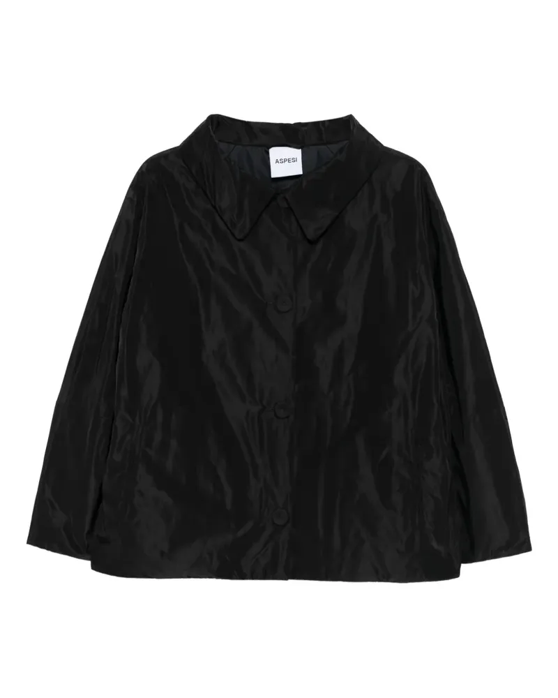 ASPESI Jacke mit Knopfleiste - Schwarz Schwarz