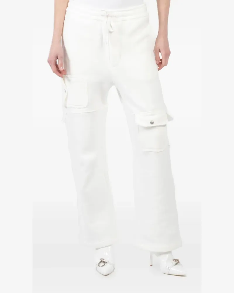 Aya Muse Cargohose aus Jersey - Weiß Weiß