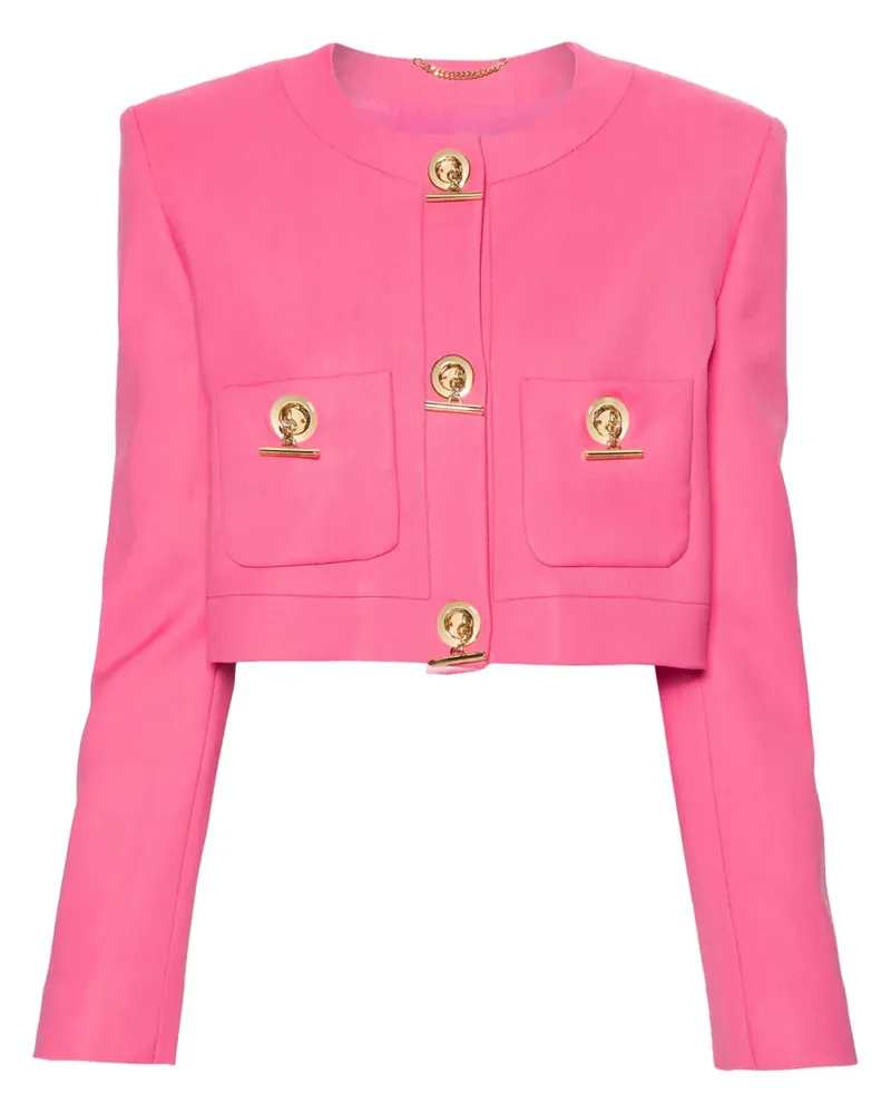 Moschino Einreihiger Cropped-Blazer - Rosa Rosa