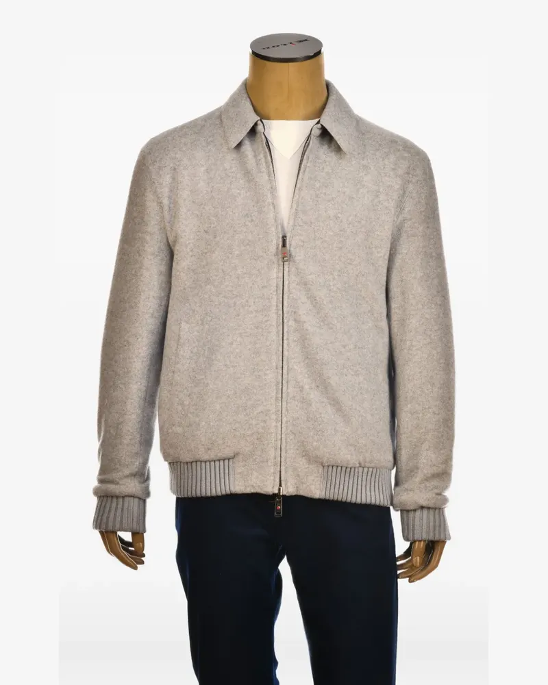 Kiton Wendbare Brakk Jacke aus Kaschmir - Nude Nude