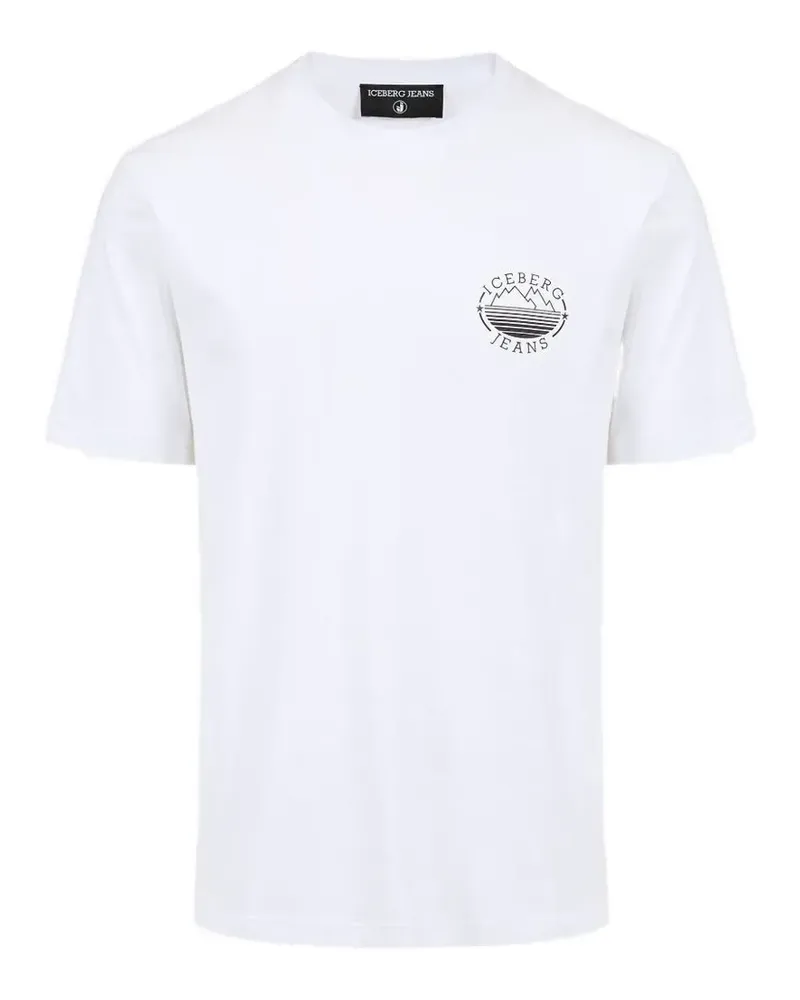 Iceberg T-Shirt mit Logo-Print - Weiß Weiß