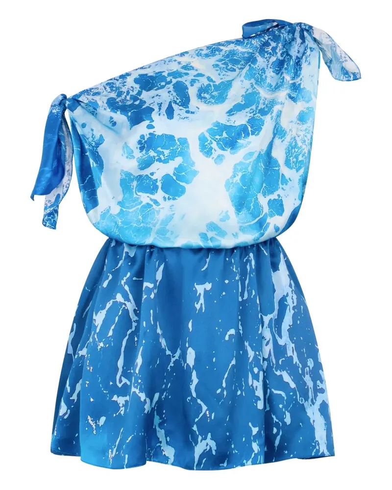 Roberto Cavalli Asymmetrisches Kleid - Blau Blau