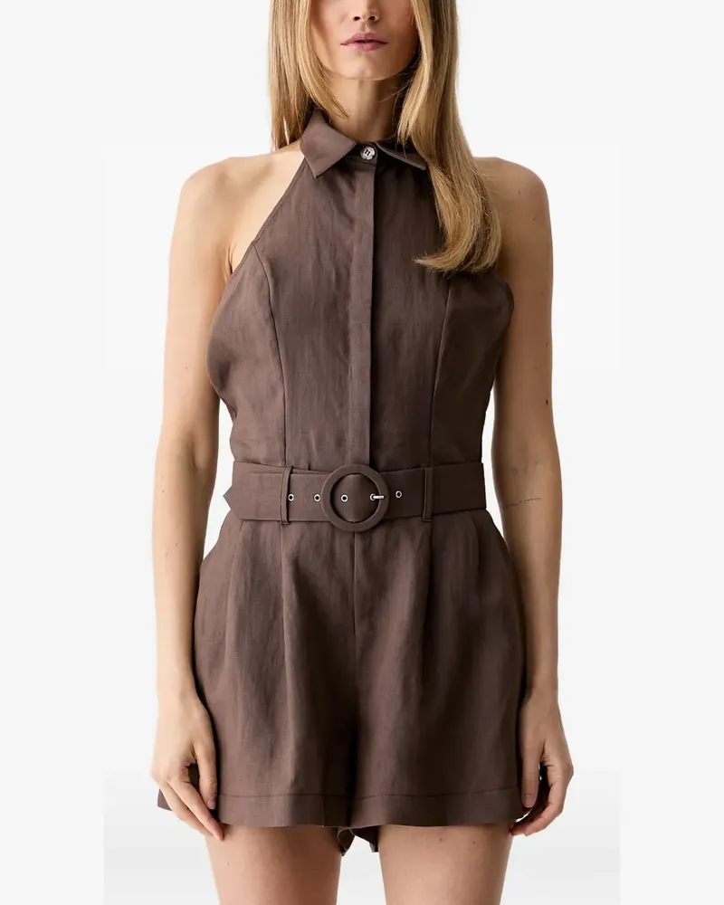 VICOLO Playsuit mit Gürtel - Braun Braun