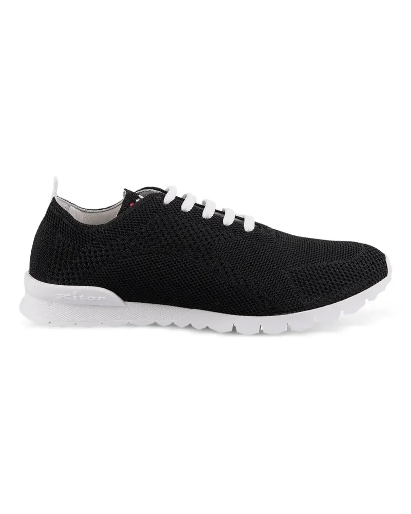 Kiton Sneakers mit Schnürung - Schwarz Schwarz