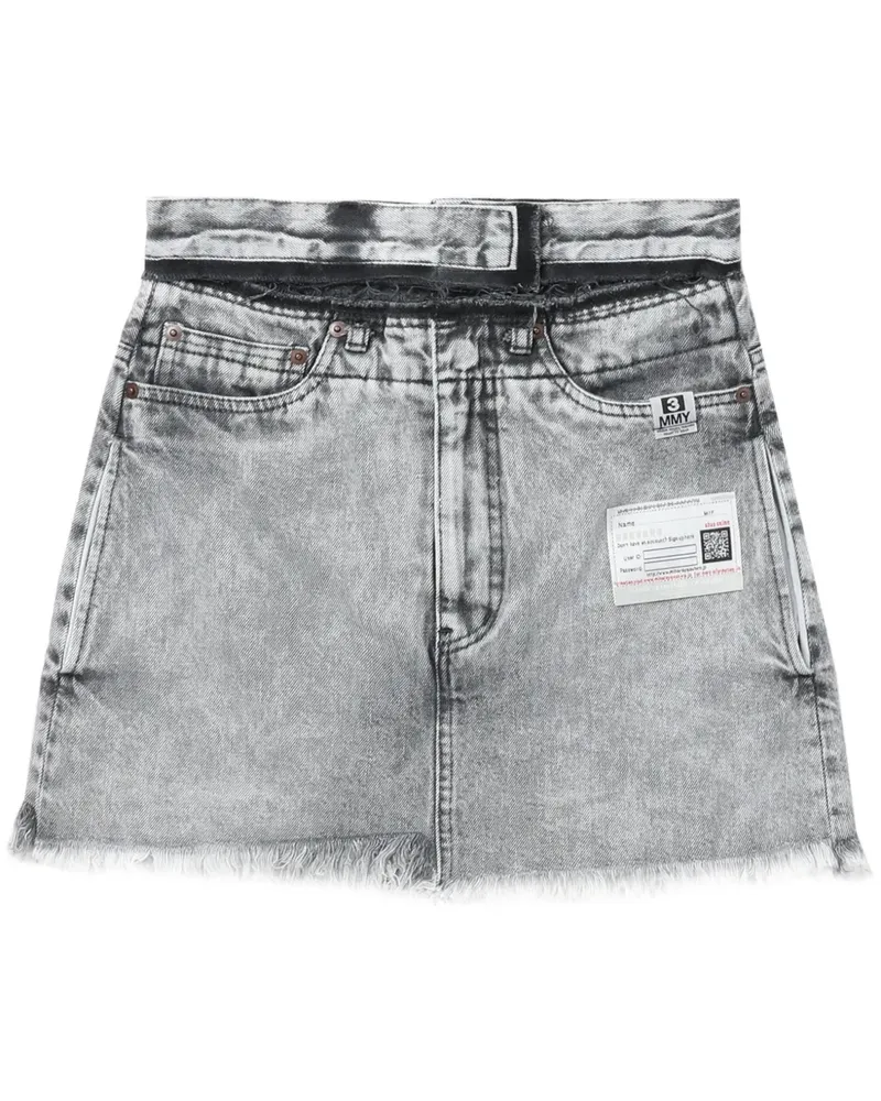 MIHARAYASUHIRO Hoch sitzender Jeans-Hosenrock - Weiß Weiß