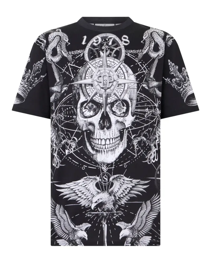 Philipp Plein round-neck printed T-shirt - Schwarz Schwarz