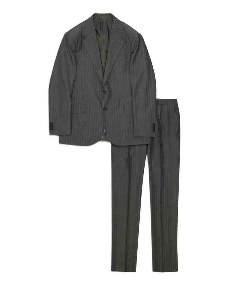 Fortela Bertolucci herringbone-wool suit (set of two) - Grau Grau