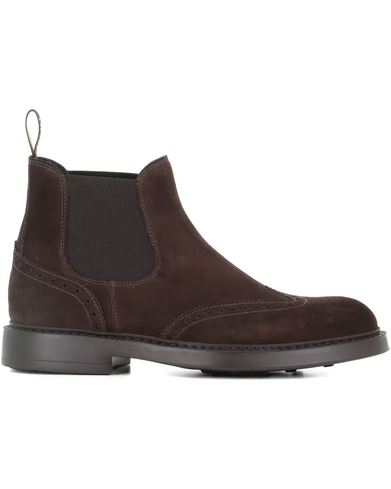 Doucal´s suede brogue boots - Braun Braun