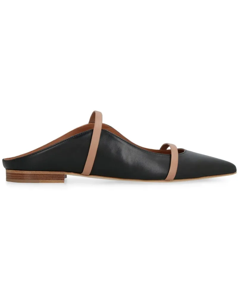 Malone Souliers Pantoletten aus Leder - Schwarz Schwarz