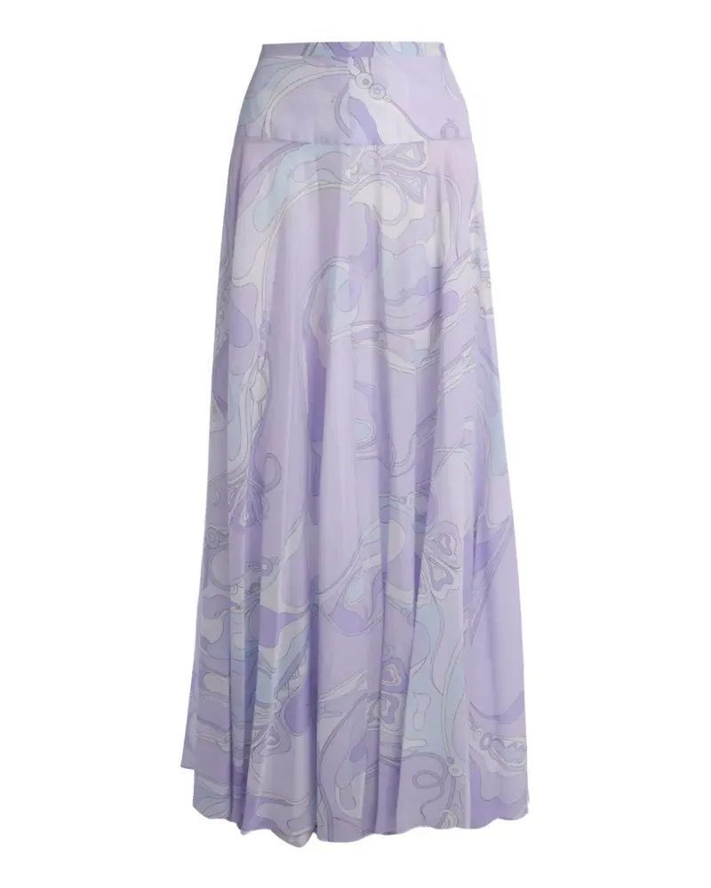 Emilio Pucci Maxirock mit abstraktem Print - Violett Violett