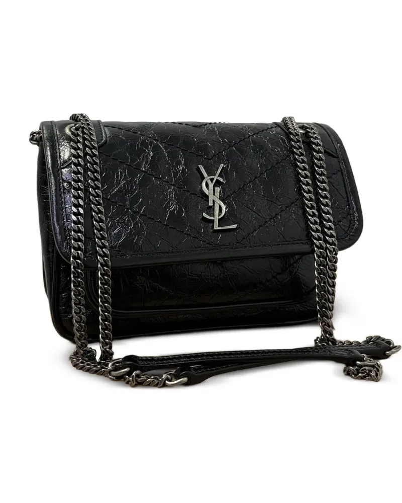 Saint Laurent Niki mini bag in leather - Schwarz Schwarz