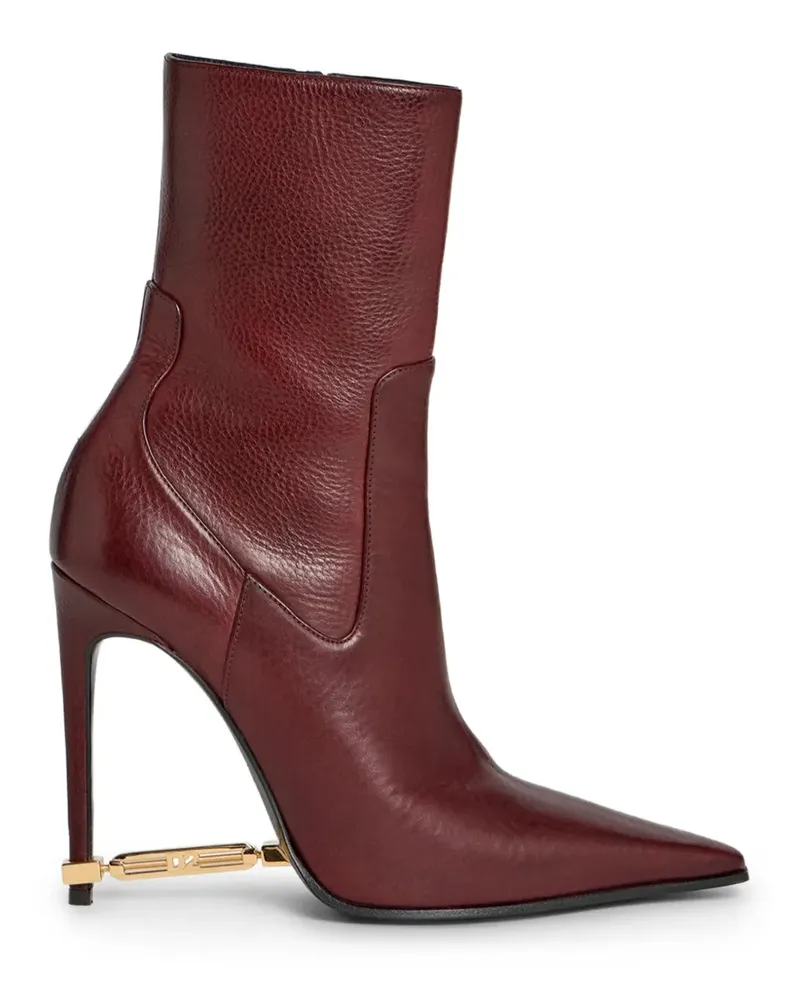 Dsquared2 Stiefeletten mit Metallabsatz - Rot Rot