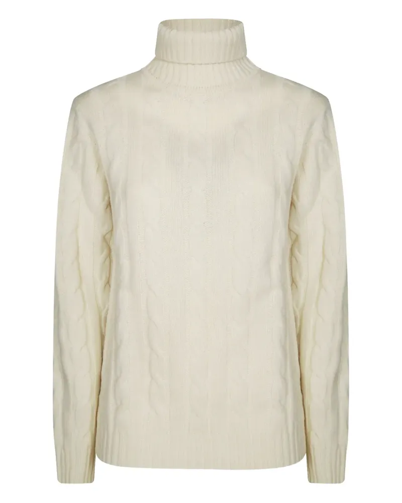Daniele Fiesoli Rollkragenpullover mit Zopfmuster - Nude Nude