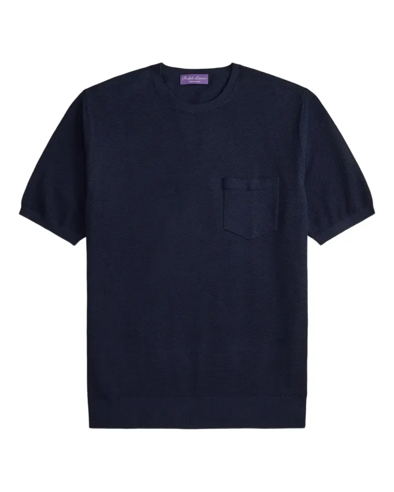 Ralph Lauren Gestricktes T-Shirt - Blau Blau