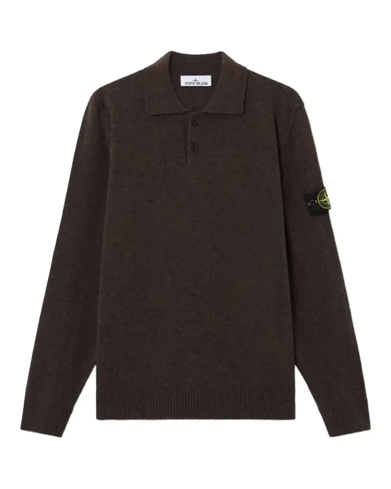 Stone Island 5100018 light RWS Geelong wool jumper - Braun Braun