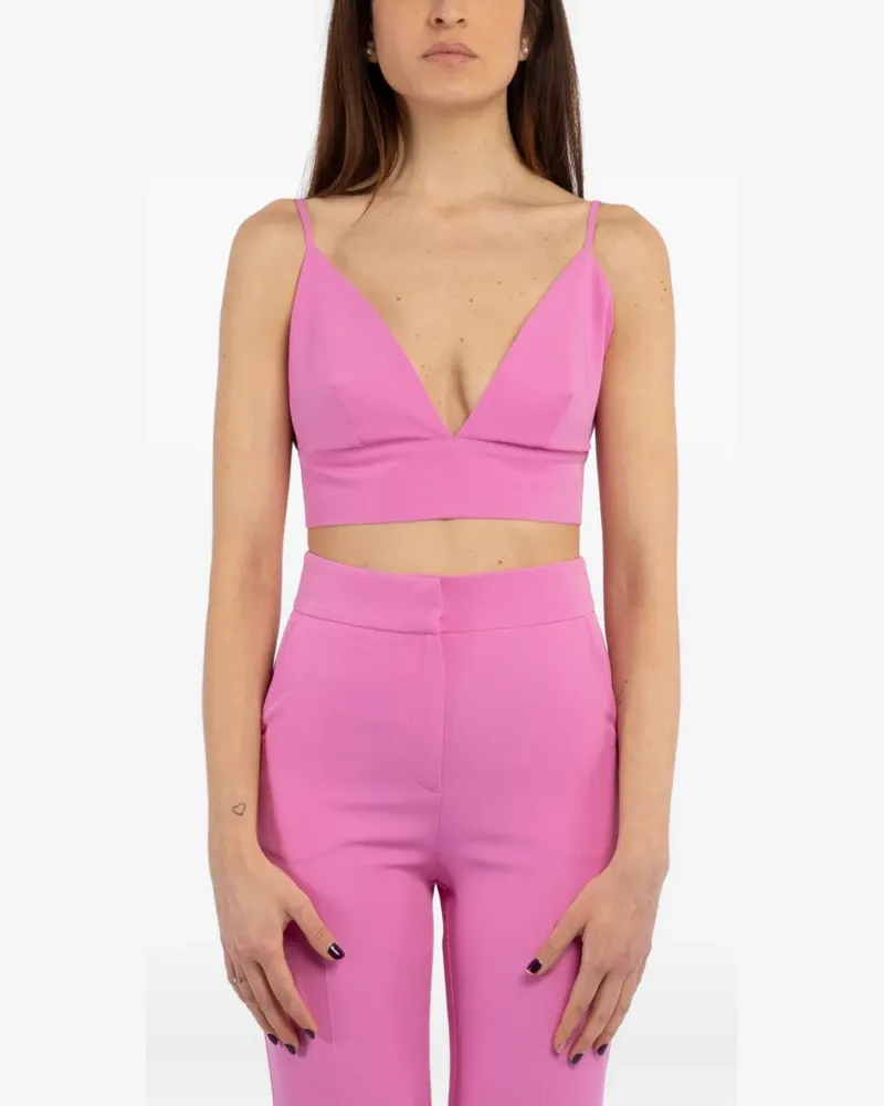 ACTUALEE Top mit Spaghettiträgern - Rosa Rosa