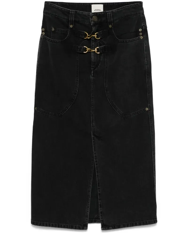 Isabel Marant Pavina Jeansrock - Schwarz Schwarz