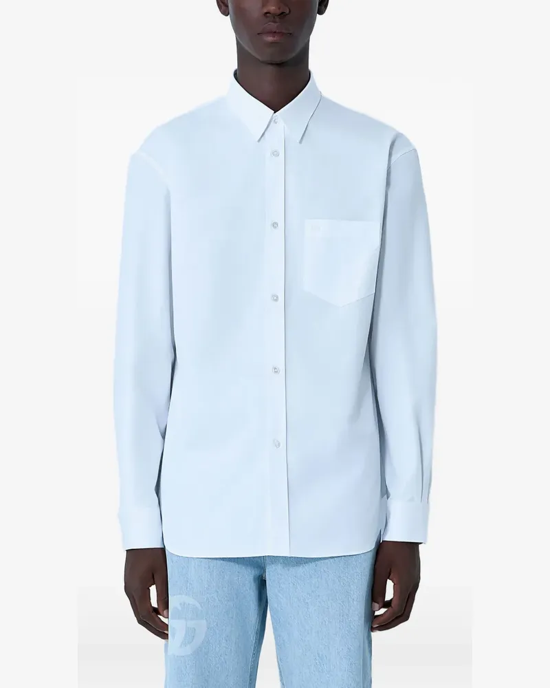 Gucci long-sleeved cotton shirt - Weiß Weiß