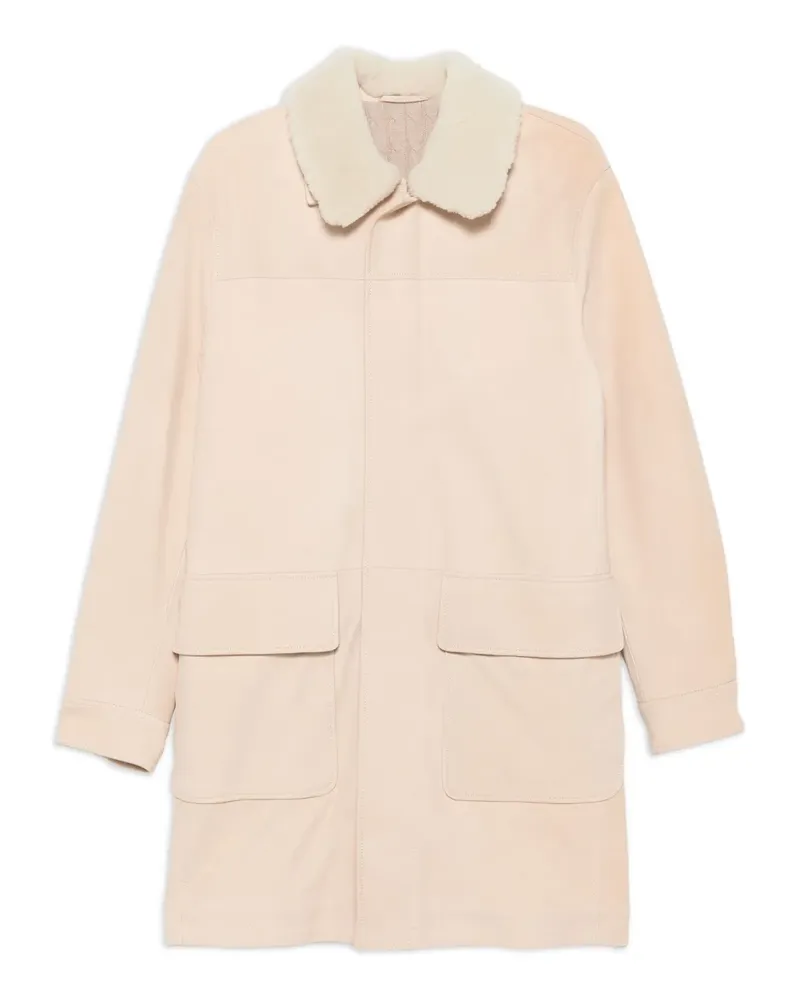 Eleventy Parka mit Shearling-Kragen - Nude Nude