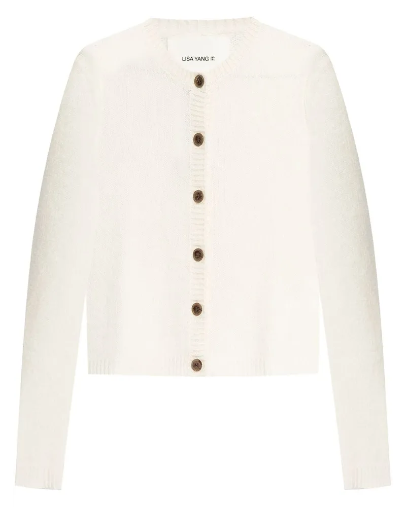 Lisa Yang Felicia Cardigan aus Kaschmir - Weiß Weiß