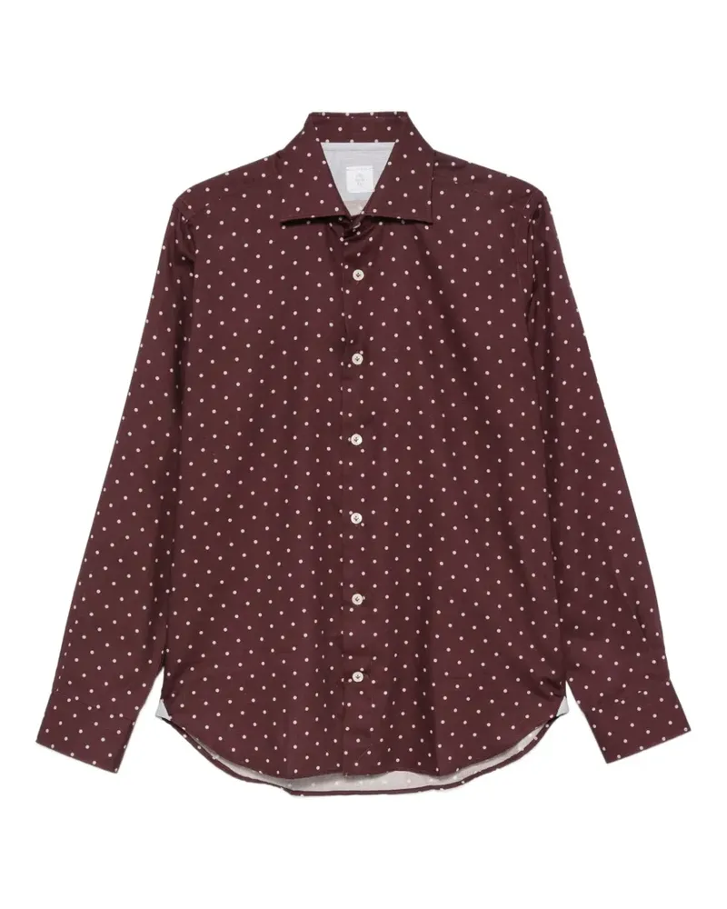Eleventy Hemd mit Polka Dots - Rot Rot