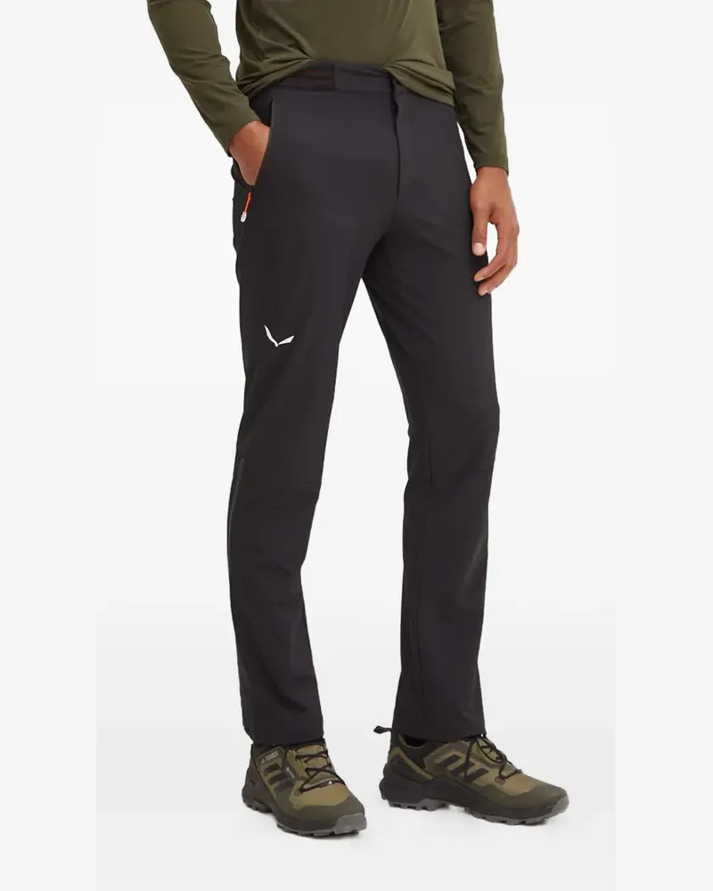 Salewa logo-print performance trousers - Schwarz Schwarz
