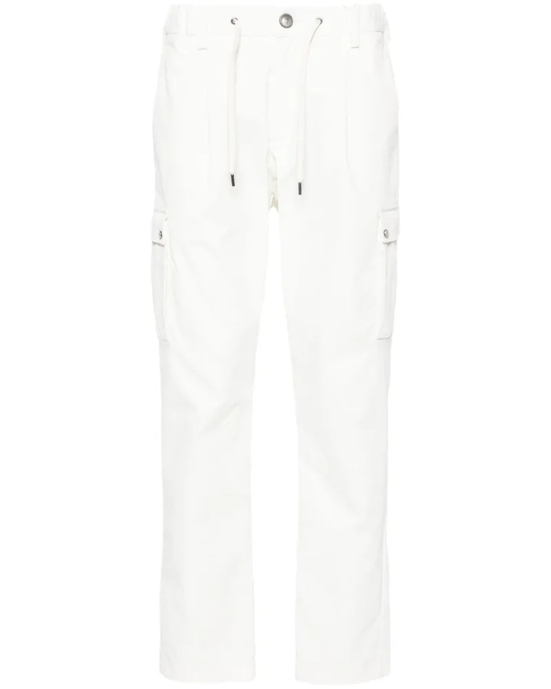 Herno Tapered-Hose mit Kordelzug - Weiß Weiß
