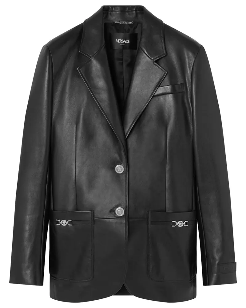 Versace Einreihiges Sakko - Schwarz Schwarz
