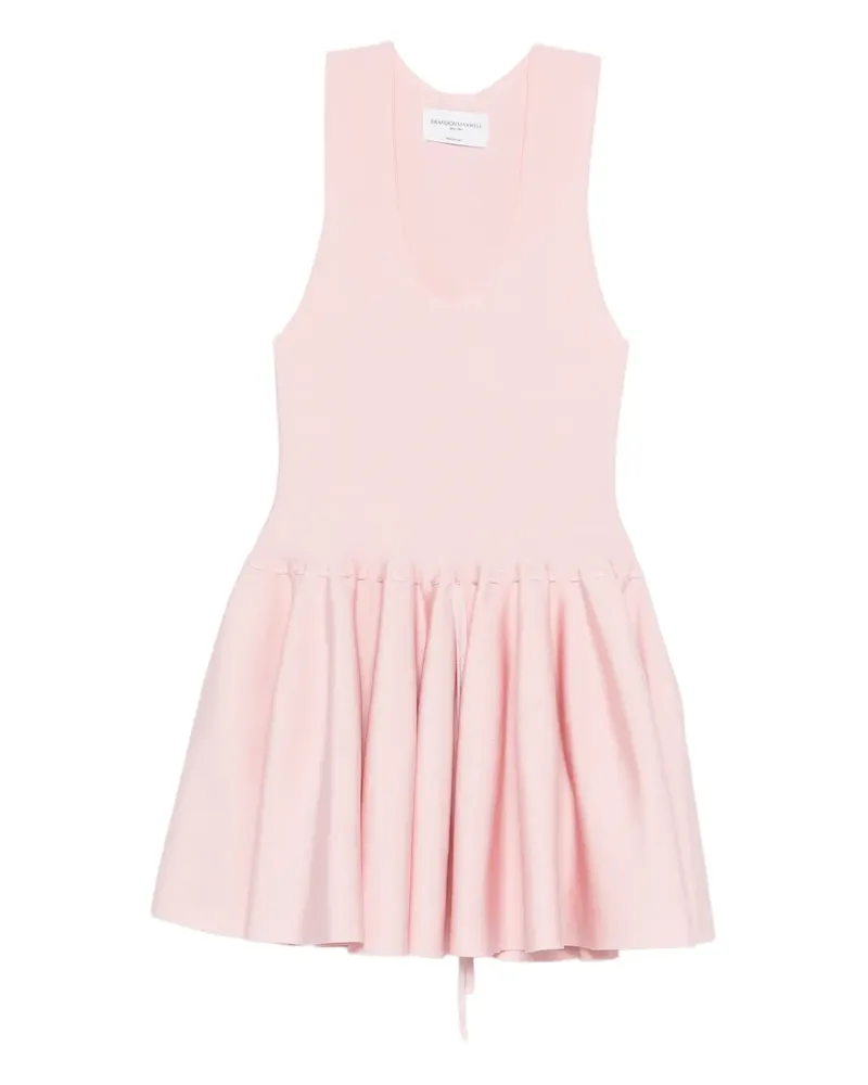 Brandon Maxwell tulip knit mini dress - Rosa Rosa