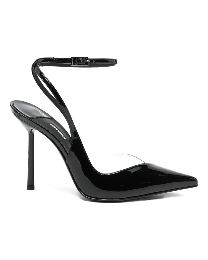 Le Silla Spitze Pumps mit Knöchelriemen - Schwarz Schwarz