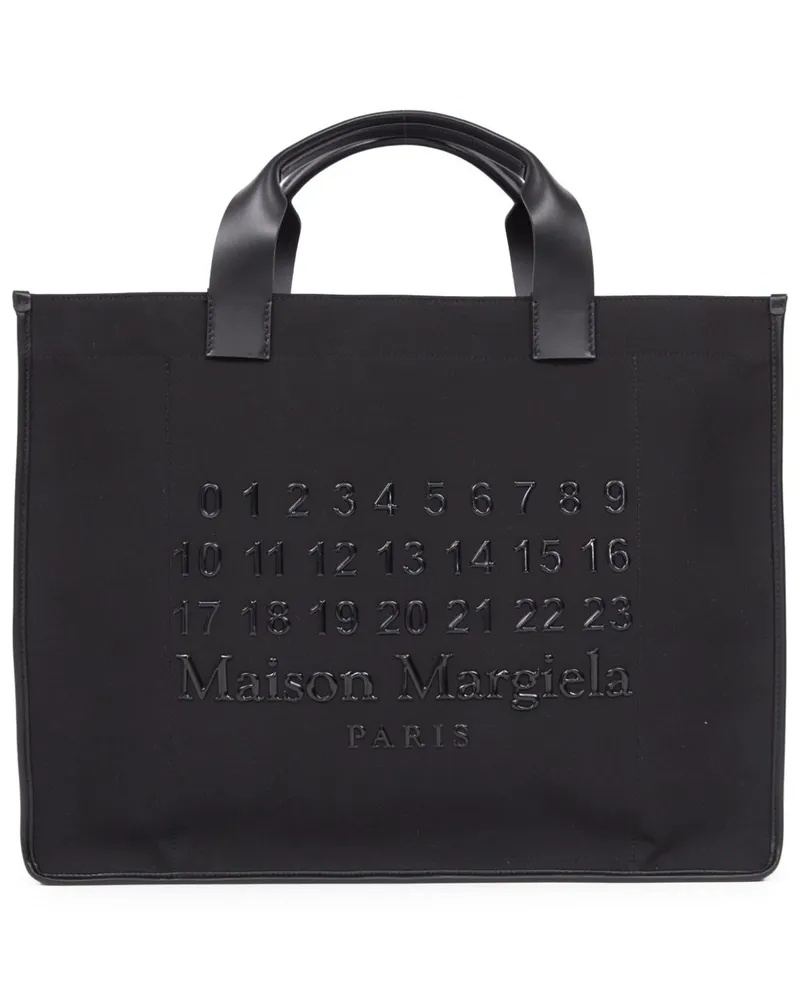 Maison Margiela Große Cabas Tote Bag - Schwarz Schwarz