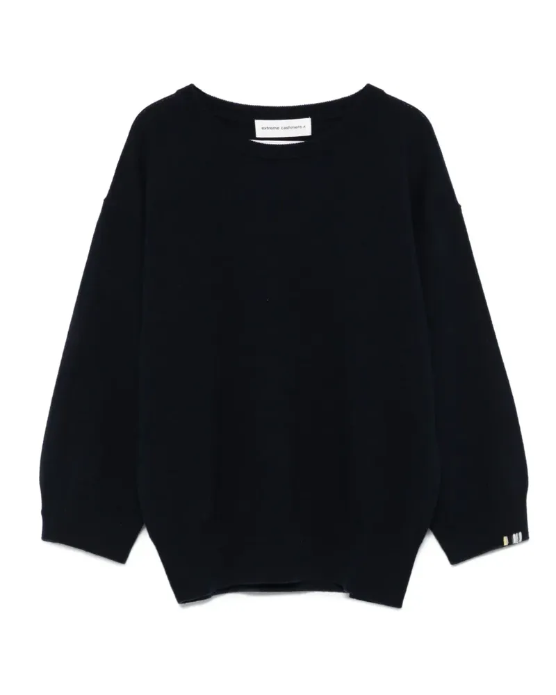 extreme cashmere Langärmeliger Kaschmirpullover - Blau Blau