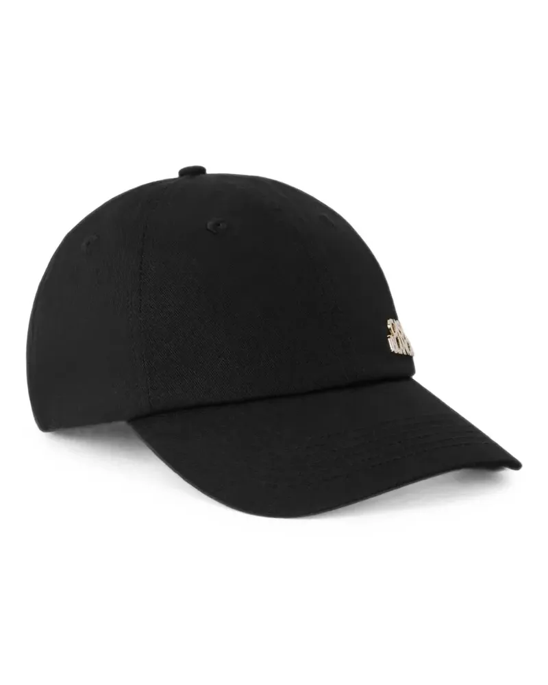 Casablanca Paris logo-plaque baseball cap - Schwarz Schwarz