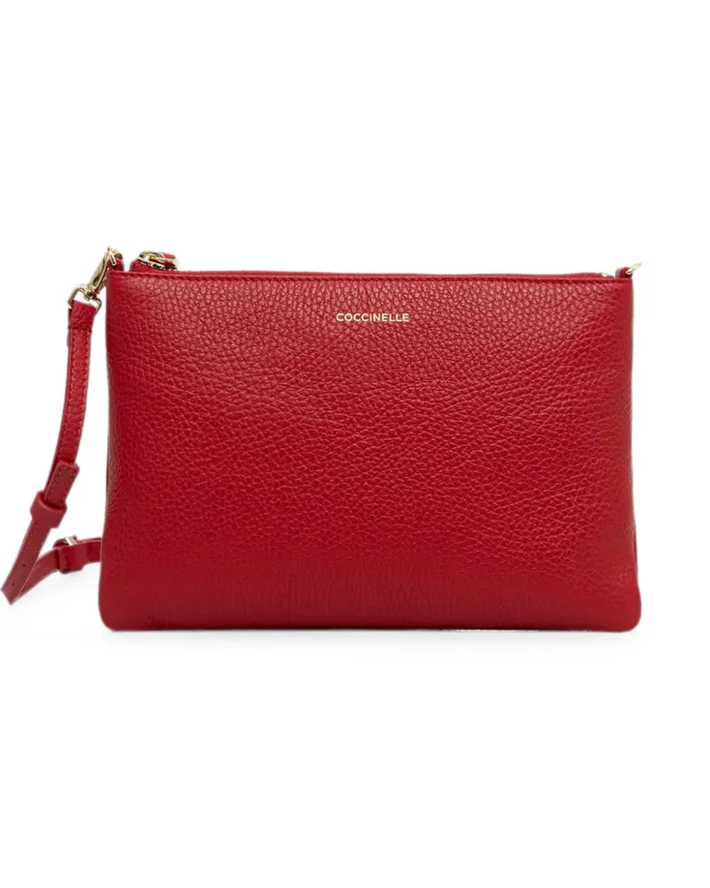 Coccinelle grained crossbody bag - Rot Rot