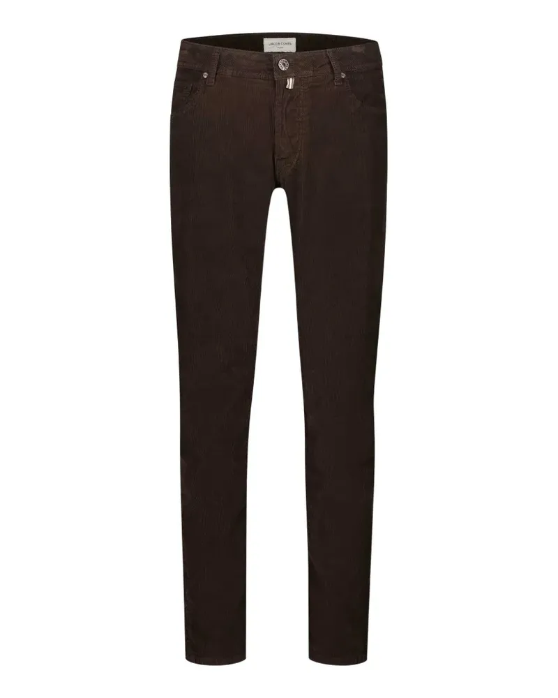 Jacob Cohën corduroy slim-fit trousers - Braun Braun