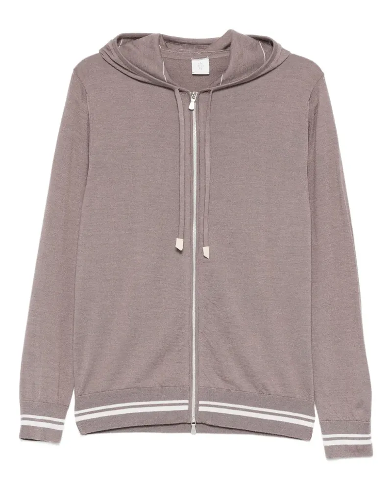 Eleventy Kapuzenjacke mit Reißverschluss - Nude Nude