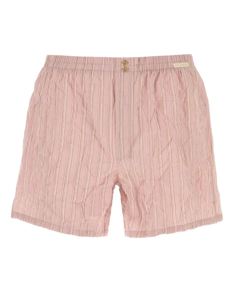 Dolce & Gabbana logo-detail striped boxers - Rosa Rosa