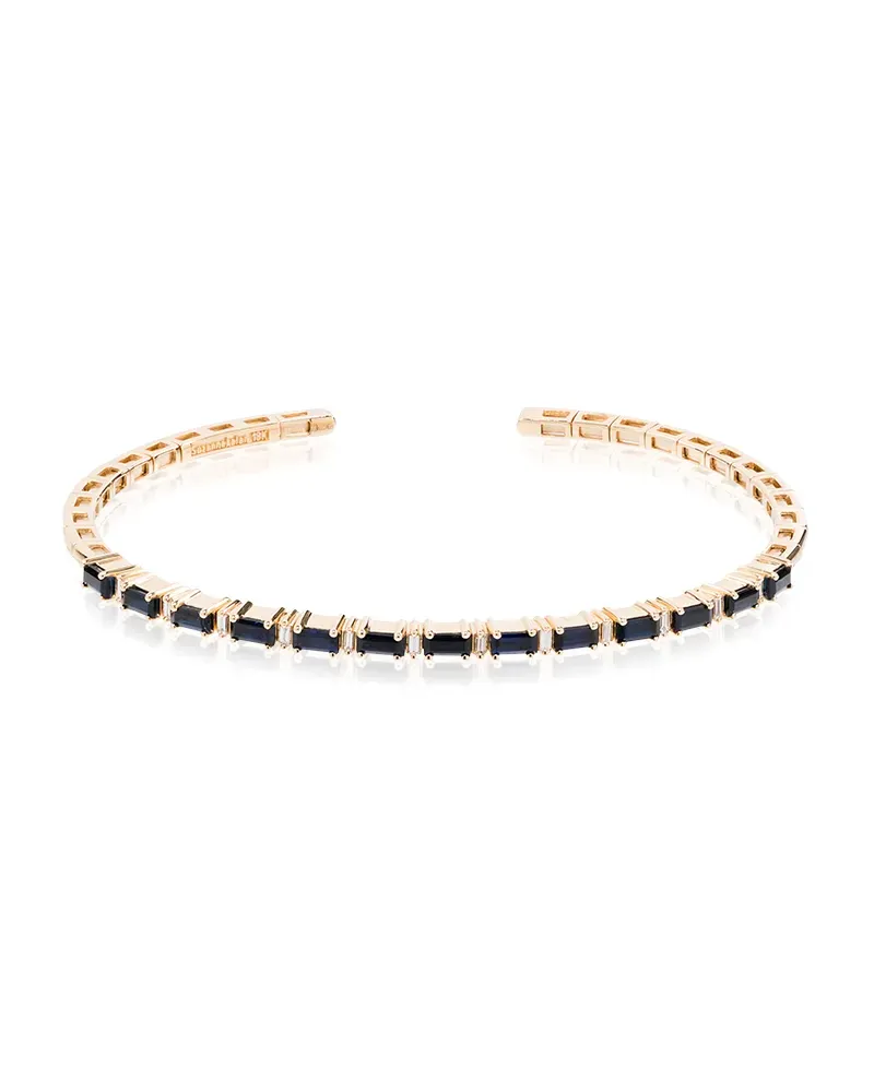 Suzanne Kalan 18kt 'Fireworks' Gelbgoldarmspange mit Saphiren Gold