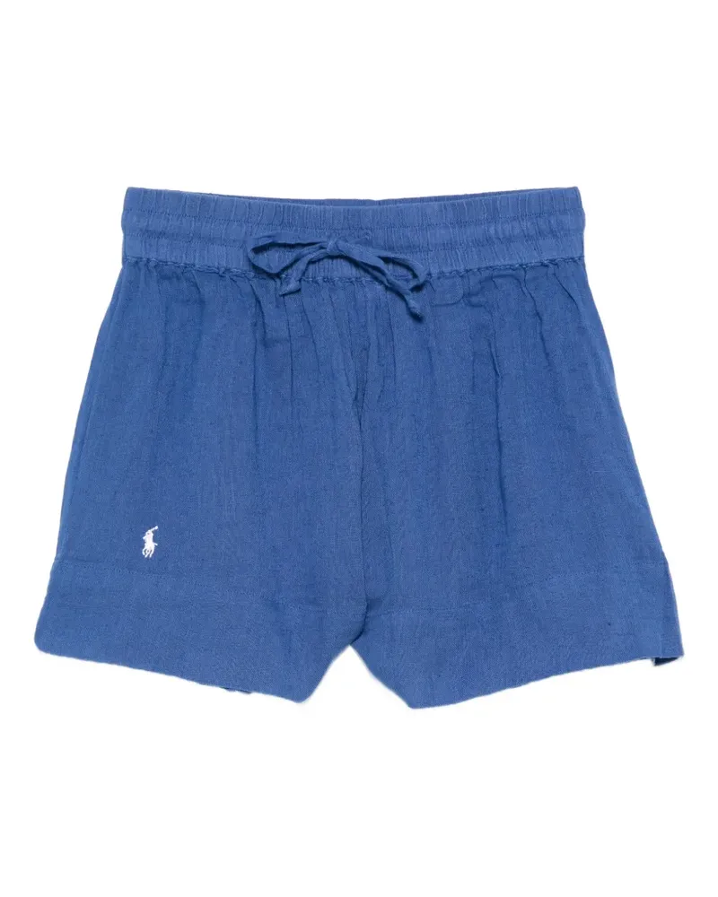 Ralph Lauren logo-embroidered drawstring shorts - Blau Blau