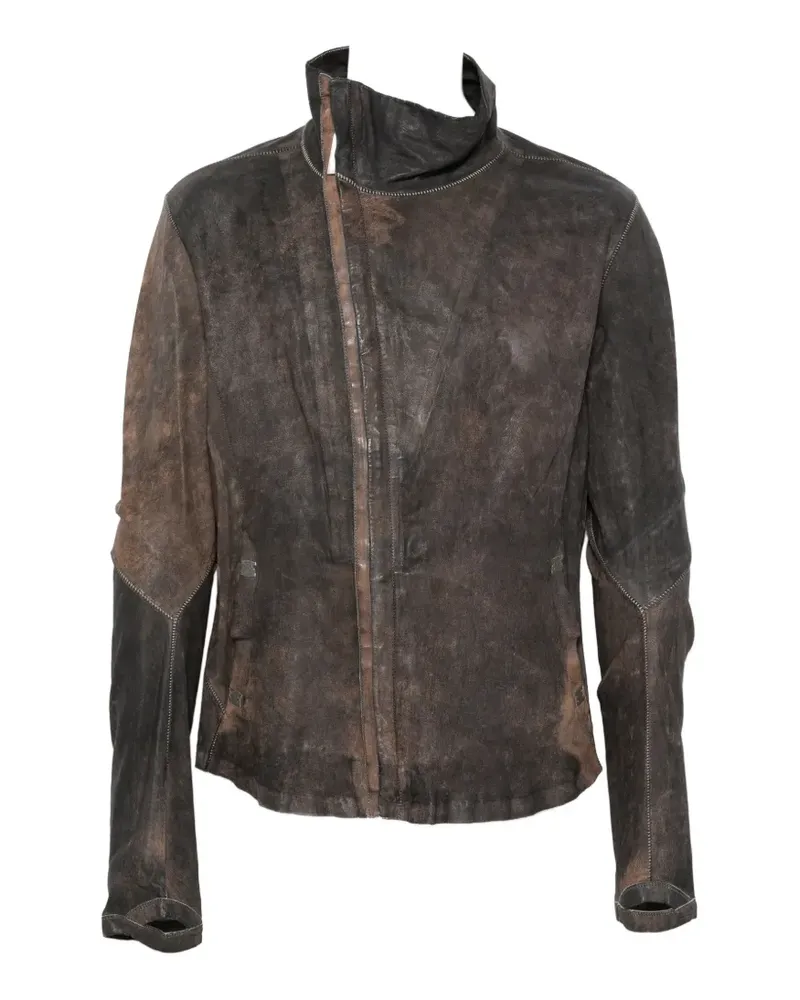 Isaac Sellam Imparable leather jacket - Braun Braun