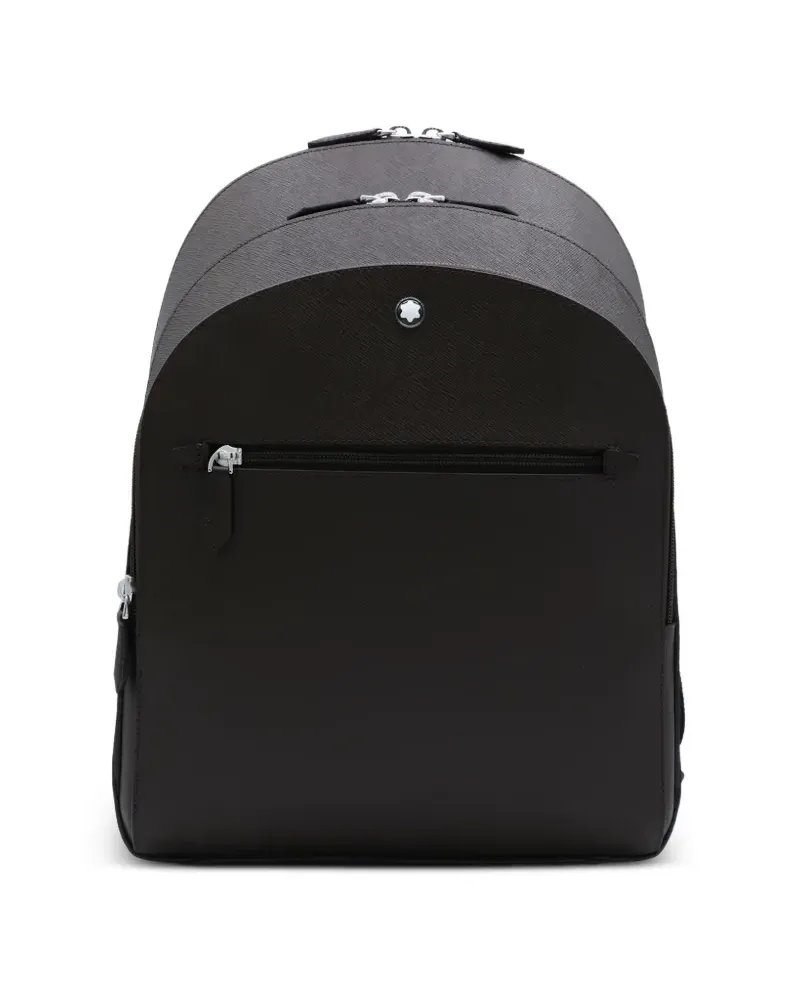 Montblanc Mittelgroßer Rucksack aus gekörntem Leder - Braun Braun