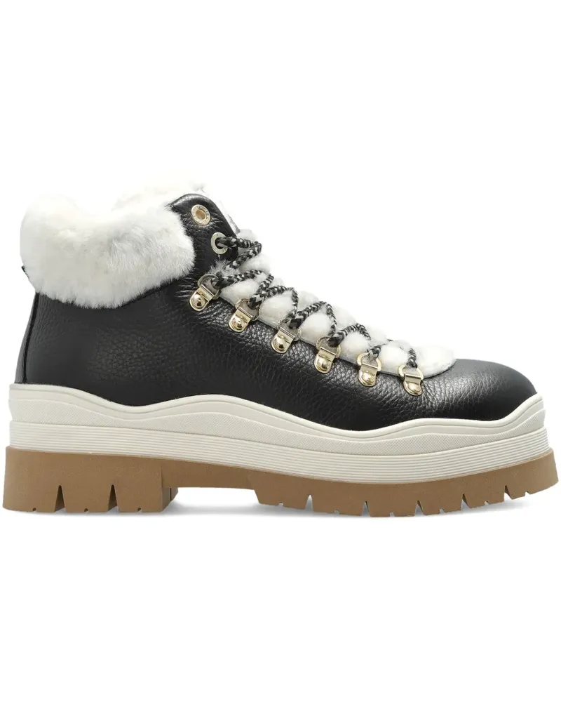 Bogner Arosa Sneakers aus Shearling - Schwarz Schwarz