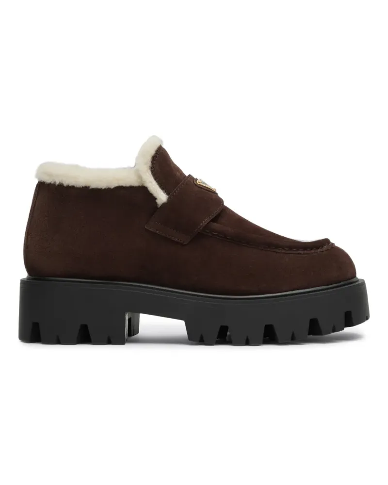 Prada Loafer aus Wildleder - Braun Braun