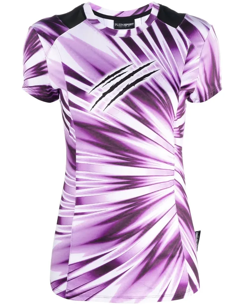 Philipp Plein T-Shirt mit Batik-Print - Violett Violett