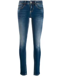 Philipp Plein Schmale 'Statement' Jeans Blau