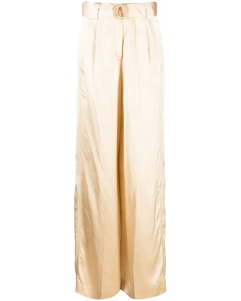 Zimmermann Hose aus Satin - Nude Nude