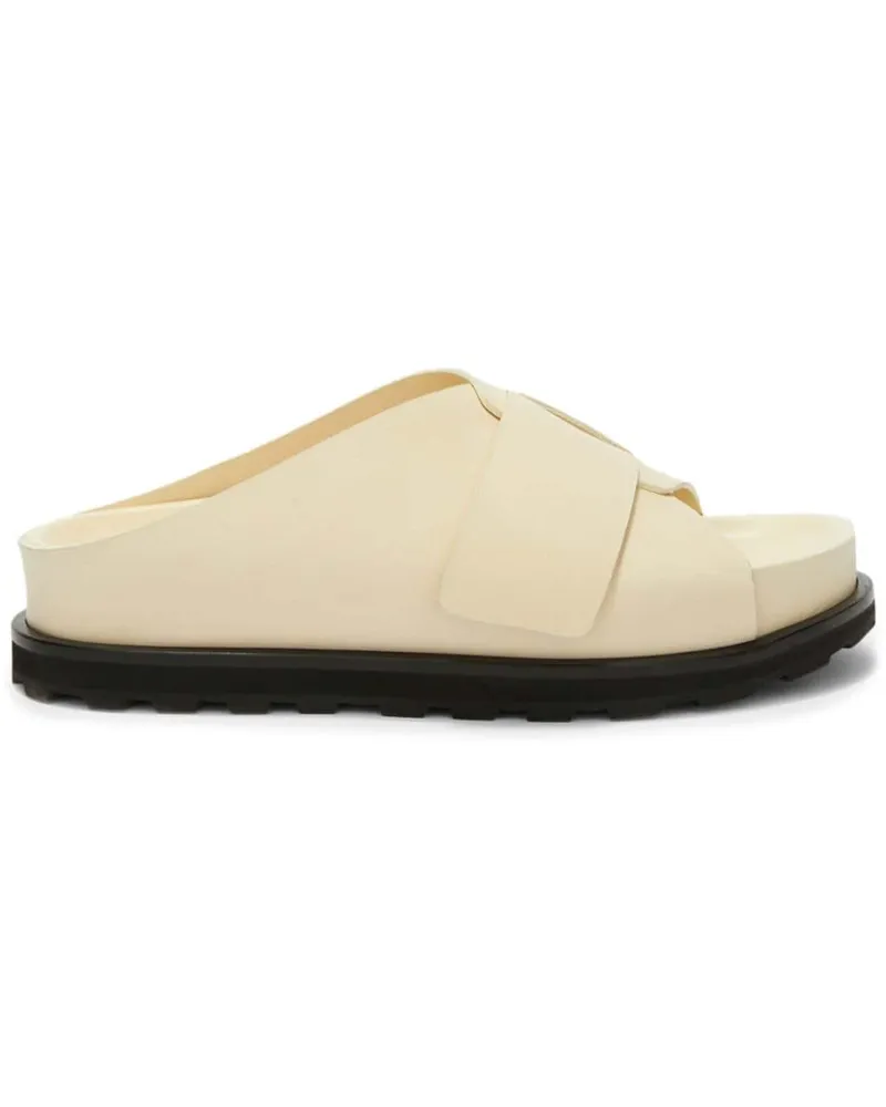 Jil Sander Pantoletten mit Plateau - Nude Nude