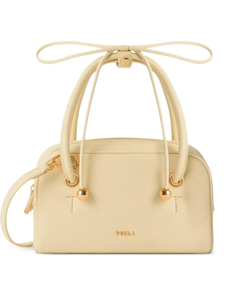 Furla Dome leather tote bag - Gelb Gelb